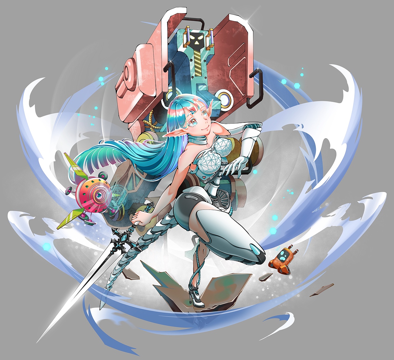 赛博机械姬人设