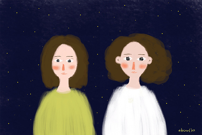 showlin｜晚安之前，我们一起来晒星星晒月亮...（图ZNjY4MTMyNzY=） - 商业插画 - 站酷设计师showlin原创素材 - 站酷ZCOOL