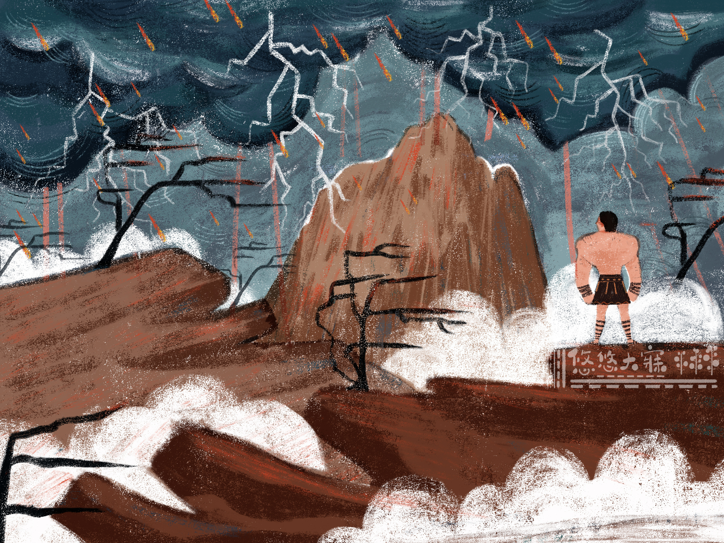 西西弗的荒诞与幸福|插画|儿童插画|大寐_画 - 原创作品 - 站酷