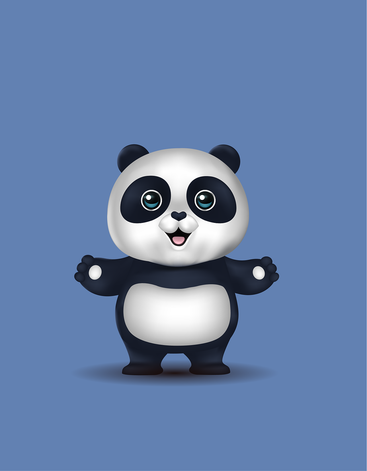熊猫图片卡通图片-千图网