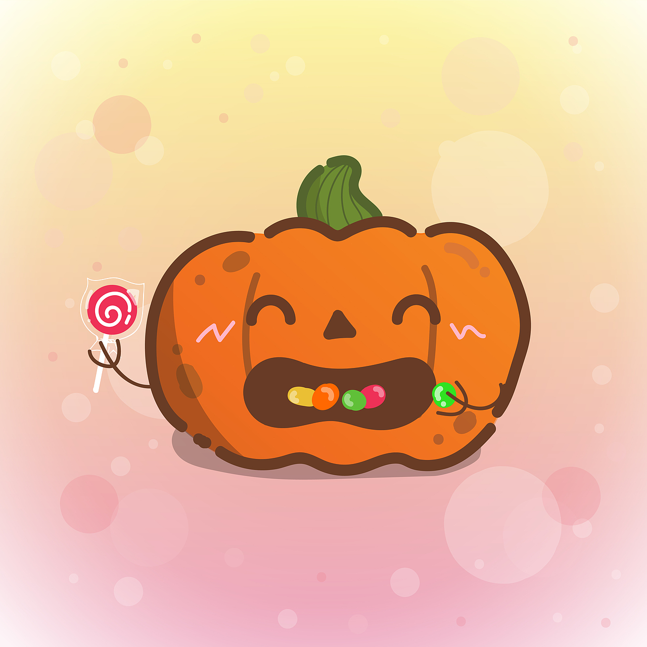 万圣节双面小南瓜