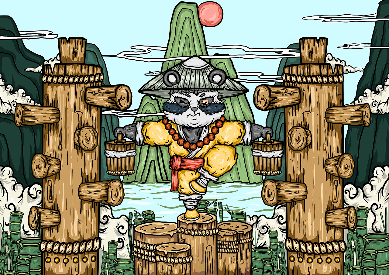 插画——功夫熊猫