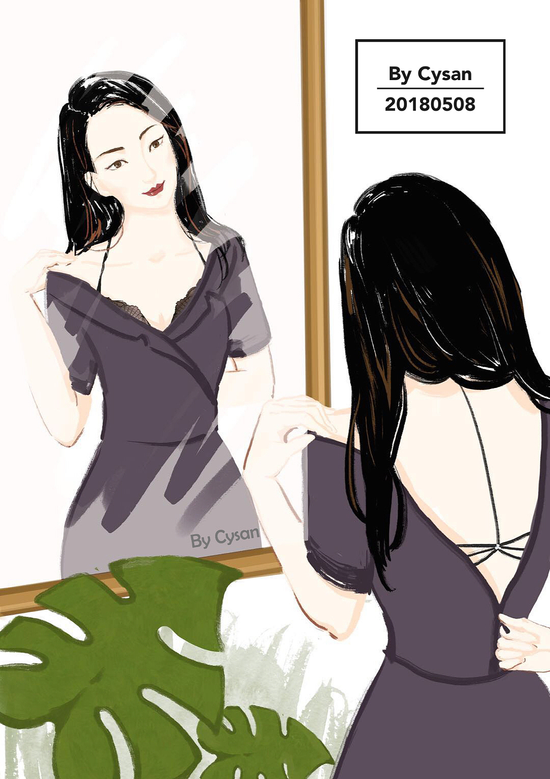 未被采用的商稿（内衣、家居服广告）（图ZMTE0MDQyNzA4） - 商业插画 - 站酷设计师Cysan原创素材 - 站酷ZCOOL