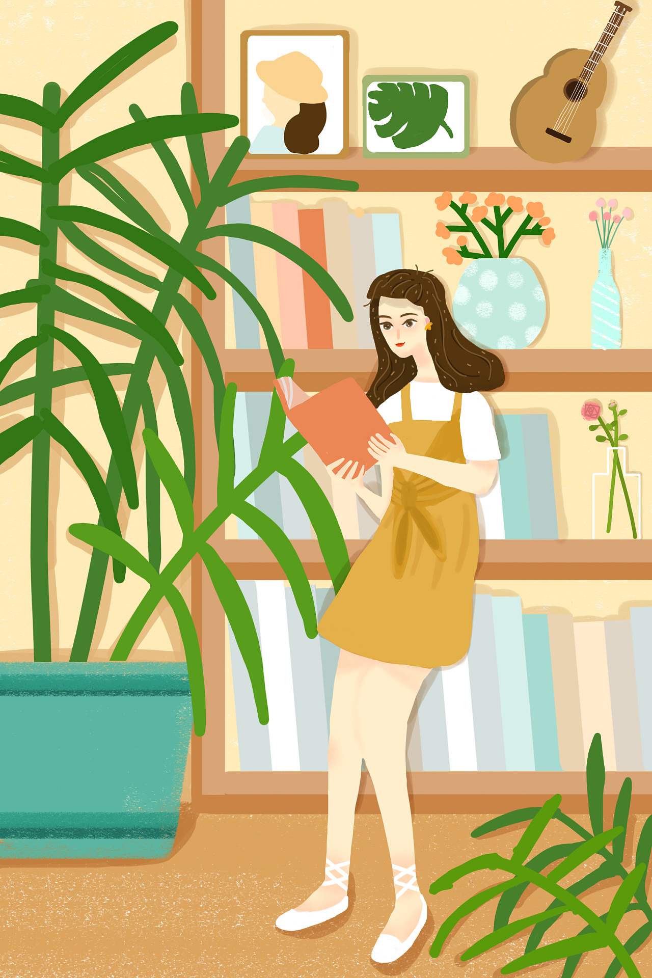 毕业后才知道读书的开心 —— 第一辑|插画|商业插画|三日梦 - 原创