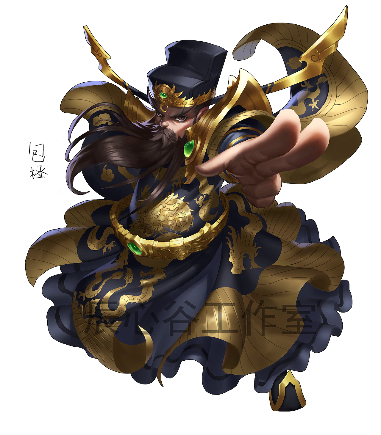 包青天|插画|商业插画|辰心谷工作室_原创作品-站酷zcool