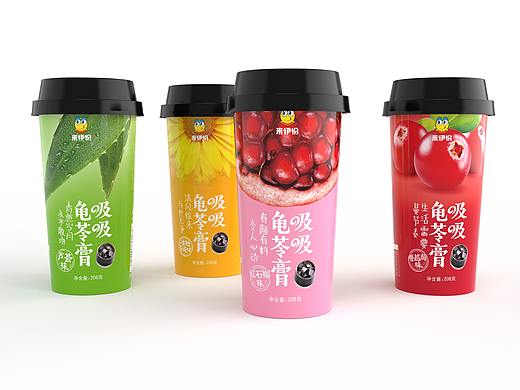 “零食巨头”来伊份品牌龟苓膏产品包装视觉升级