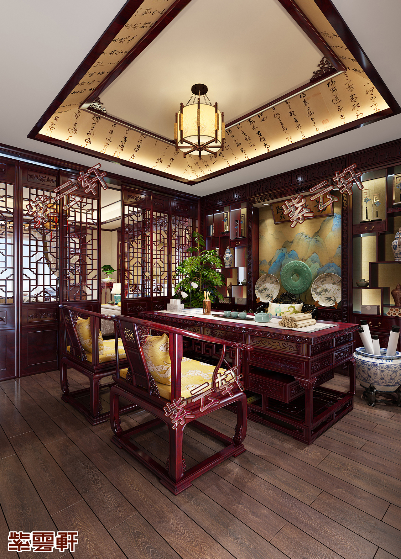 古香古色的中式家装风格设计必须要发朋友圈炫耀一番