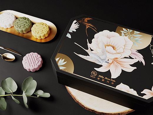 「 MILLY · 密龄」燕窝月饼包装设计 