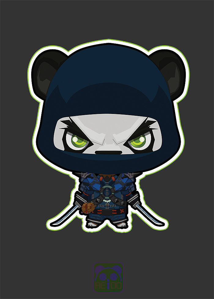 熊猫人贴纸|插画|插画习作|熊猫 - 原创作品 - 站酷 (zcool)