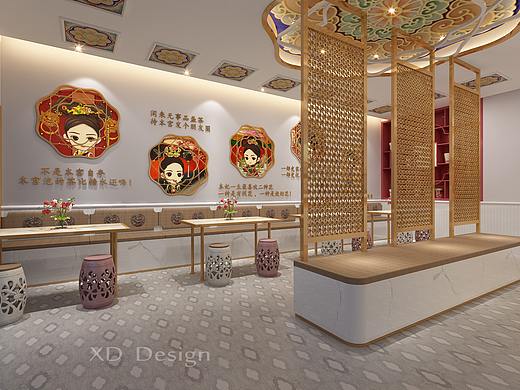 宮廷風(fēng) 奶茶店（個(gè)人主頁-ZNDU2OTU4NzY=） - 建筑設(shè)計(jì) - 站酷設(shè)計(jì)師是怡然呀原創(chuàng)素材 - 站酷ZCOOL