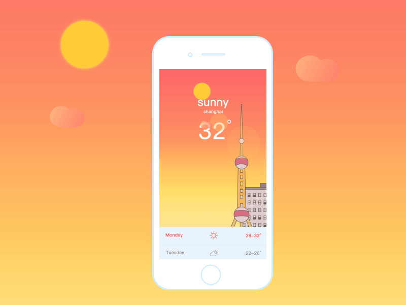 原创天气插画&动效展示（图ZMTI2OTM3NzI0） - 艺术插画 - 站酷设计师Msl_嗨原创素材 - 站酷ZCOOL