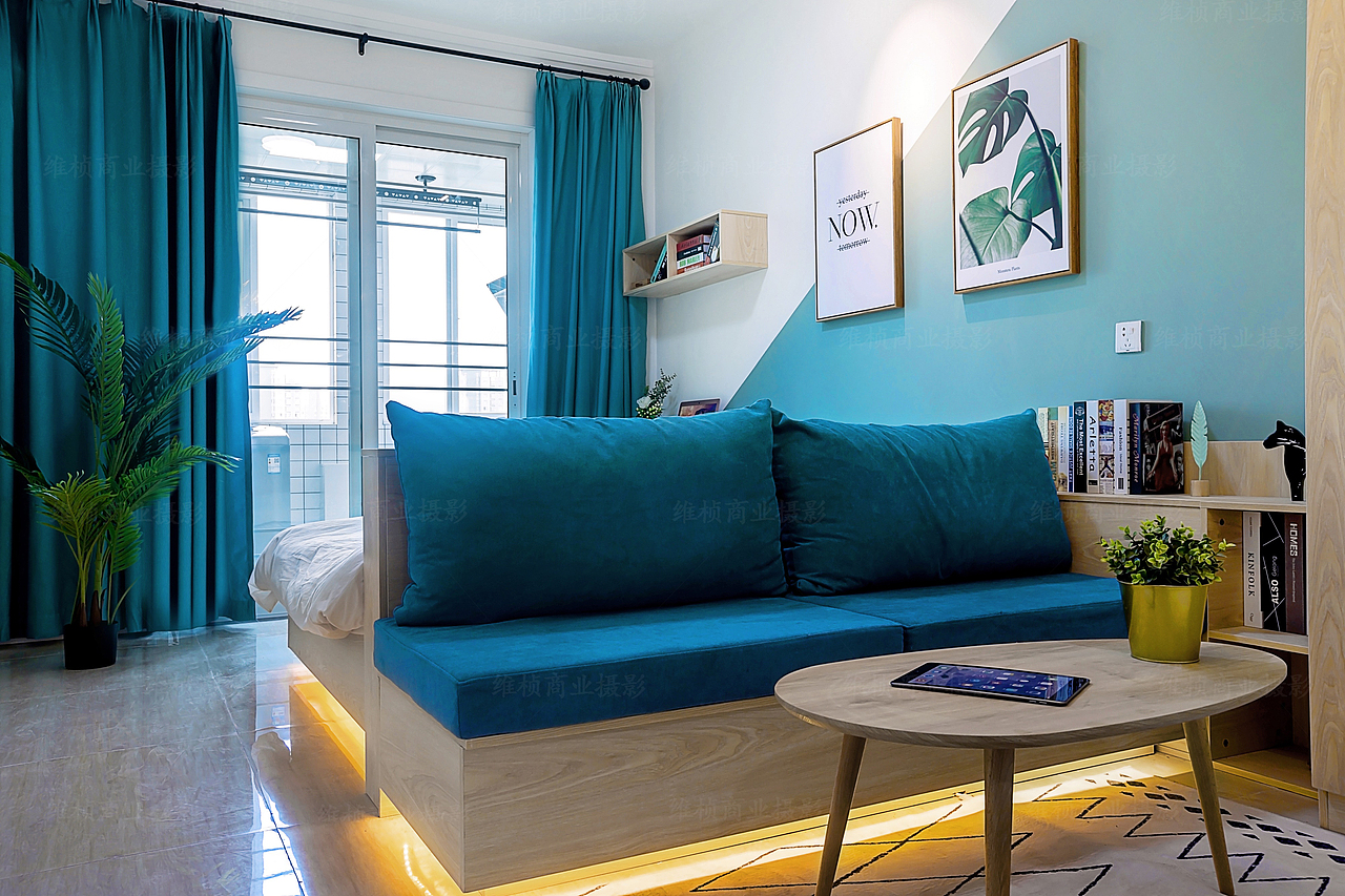 西安酒店房间样板间公寓环境空间拍摄 建筑摄影