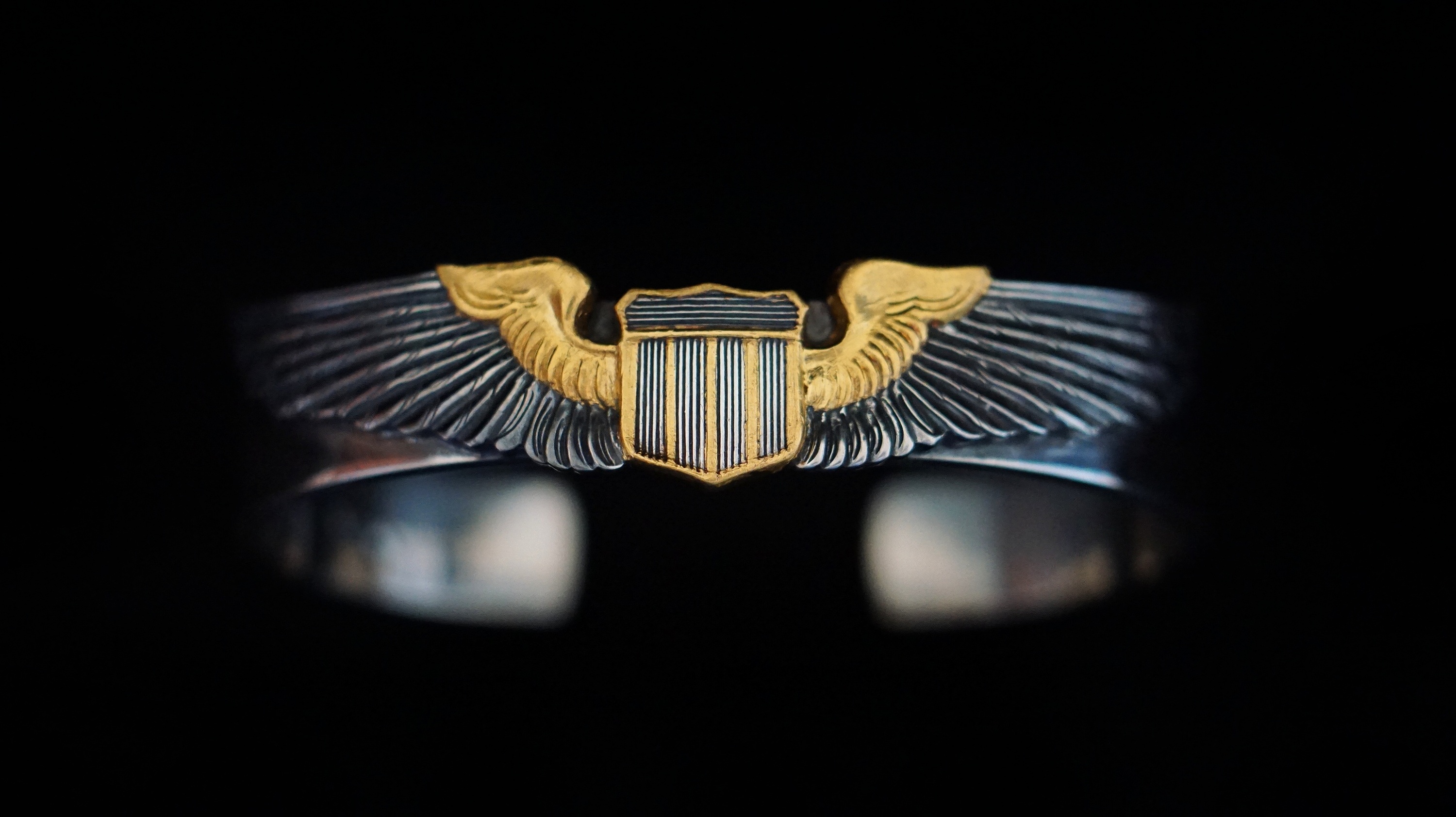 【二战美军飞行员纯银徽章】|手工艺|其他手工艺|vulcan木木 - 原创作