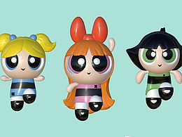 飞天小女警建模