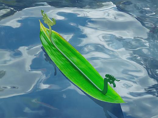 Blender练习丨端午节3D粽叶龙舟#建模渲染（个人主页-ZMzYwODYzNTY=） - 其他三维 - 站酷设计师在下阿仁原创素材 - 站酷ZCOOL