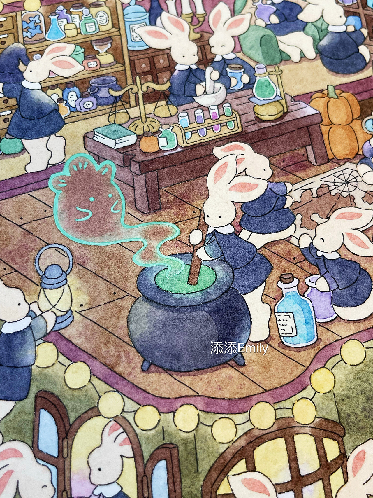 水彩｜魔法皮箱（图ZMzU4NDI1Mzg0） - 绘本 - 站酷设计师添添Emily原创素材 - 站酷ZCOOL
