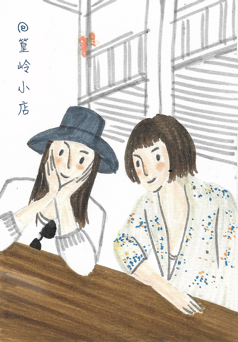 婺源写生小插画-我和我的小伙伴们