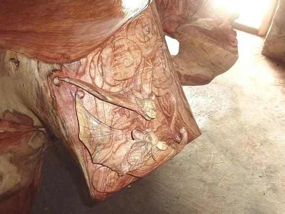 招财金蟾(二)-大型根雕茶台