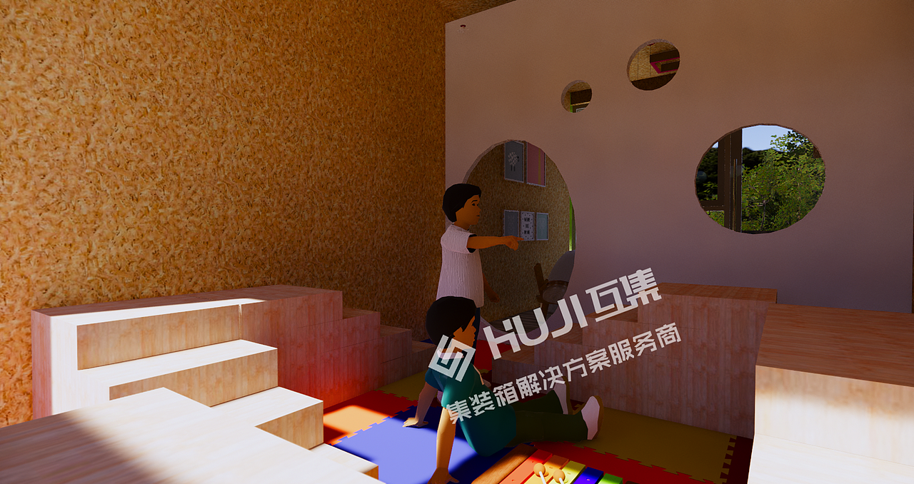 四川眉山洪雅溪谷森林自然教育营地之集装箱幼儿园（图ZMTUxMjc4MTQw） - 建筑/空间 - 站酷设计师HUJI互集原创素材 - 站酷ZCOOL