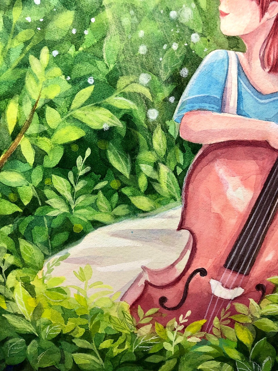 cherolia手绘水彩插画过程（图ZMTU0MTg2NTg4） - 商业插画 - 站酷设计师小悦cherolia原创素材 - 站酷ZCOOL