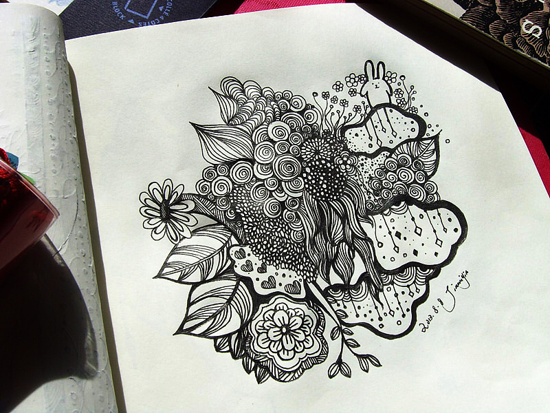 我的线描涂鸦本(1-2)