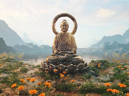 野外佛像（个人主页-ZNDkzODM2NjA=） - 场景 - 站酷设计师我是真的不会原创素材 - 站酷ZCOOL