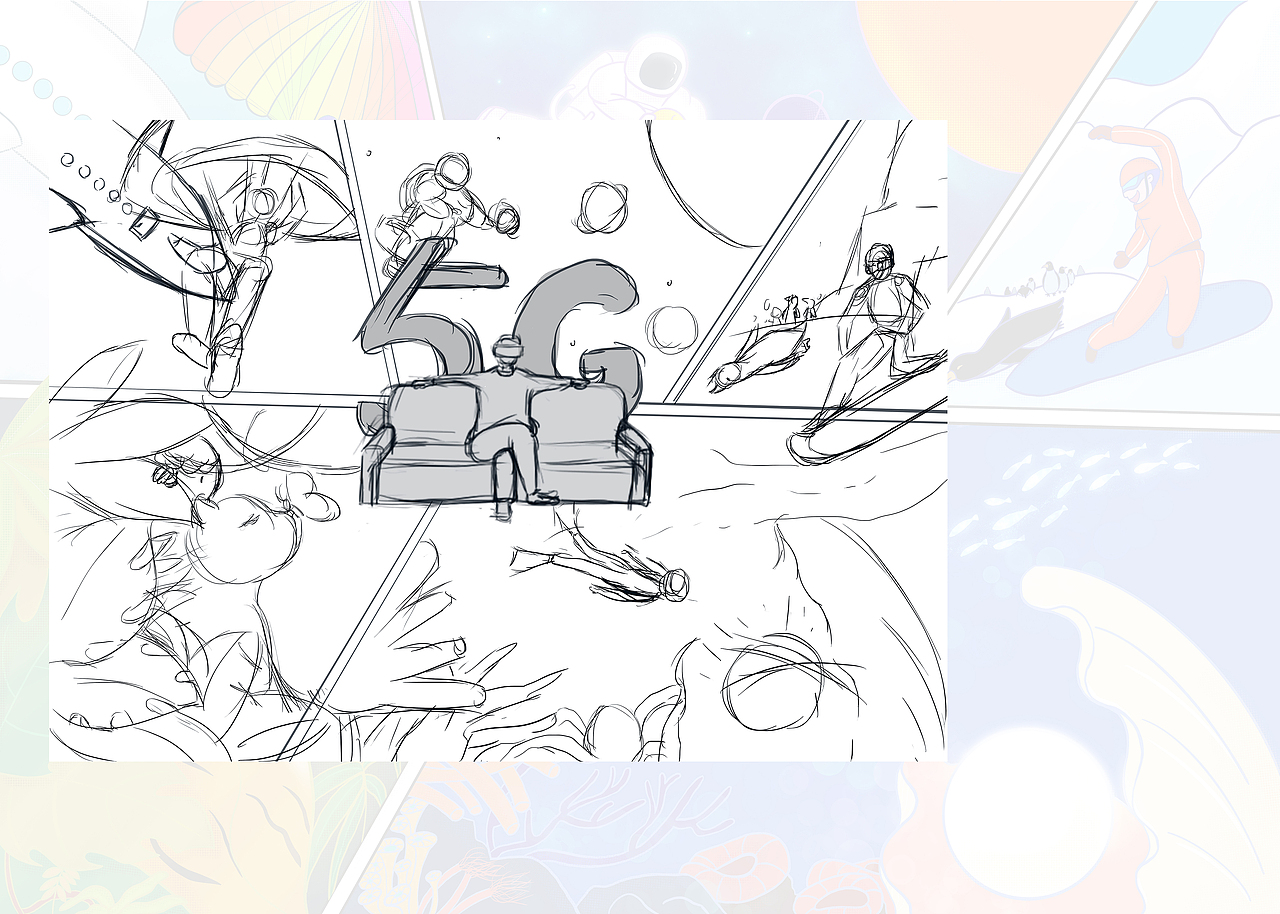 足不出户，也可上天入地（图ZMjQyNjc2MTM2） - 海报 - 站酷设计师夕暮SEE_MOON原创素材 - 站酷ZCOOL