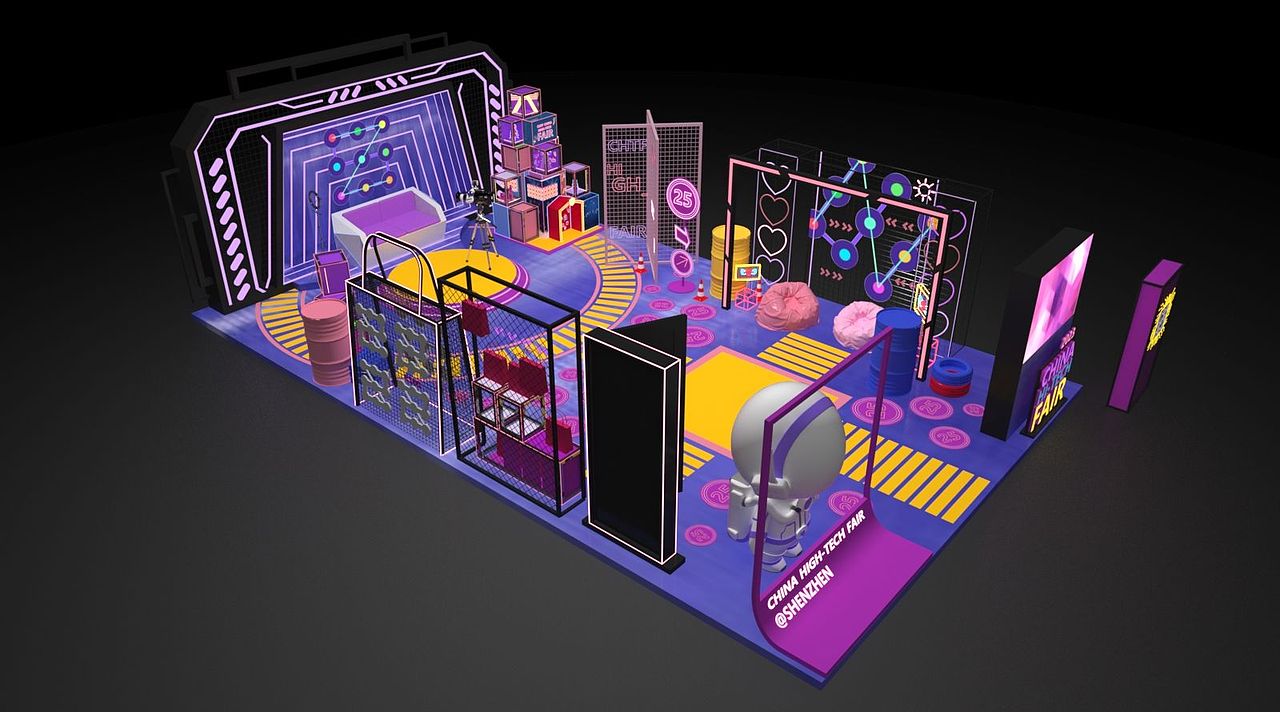 高交会展览设计（图ZMzY3MjQ3OTc2） - 展陈设计 - 站酷设计师美陈设计师周卓伟原创素材 - 站酷ZCOOL