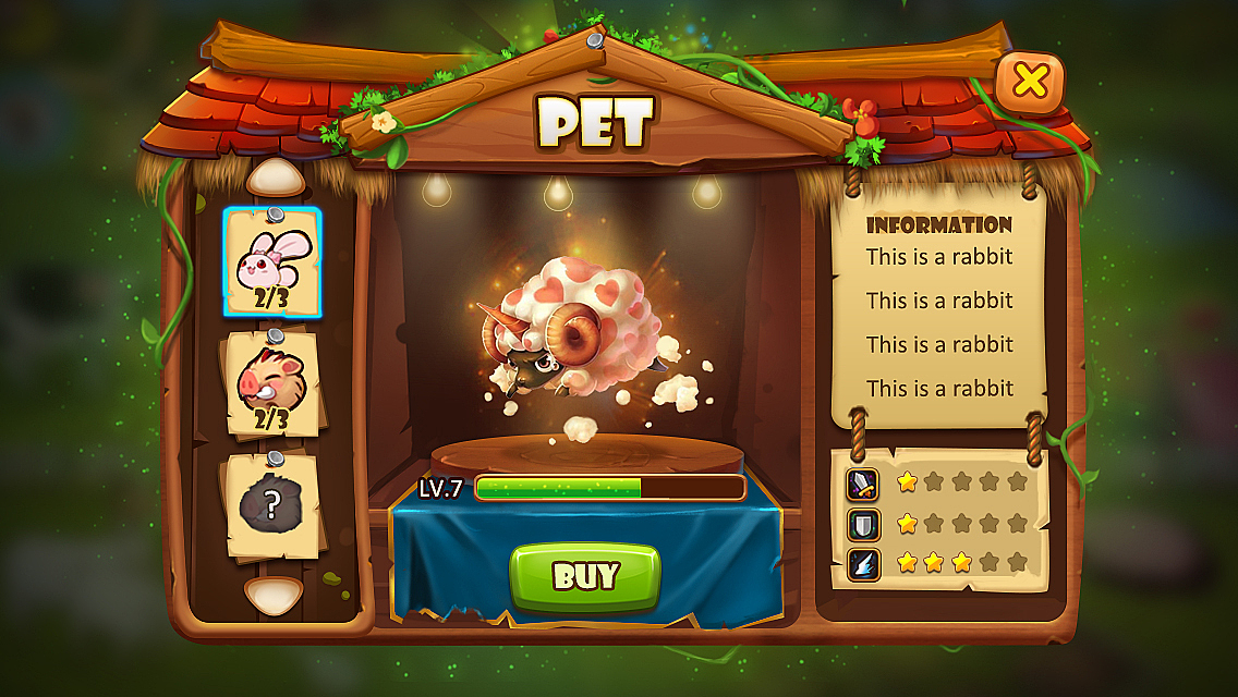 一款Q题材界面【某易A卷测试】（图ZMzI0OTMzODg=） - 游戏UI - 站酷设计师小柚子uu原创素材 - 站酷ZCOOL