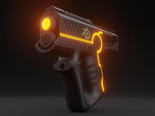 blender硬表面建模-手枪（个人主页-ZNDIzNjAwMTY=） - 机械/交通 - 站酷设计师至文Yyn原创素材 - 站酷ZCOOL