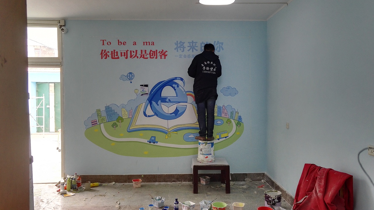 青岛绘美时尚装饰工程有限公司墙绘案例分享22