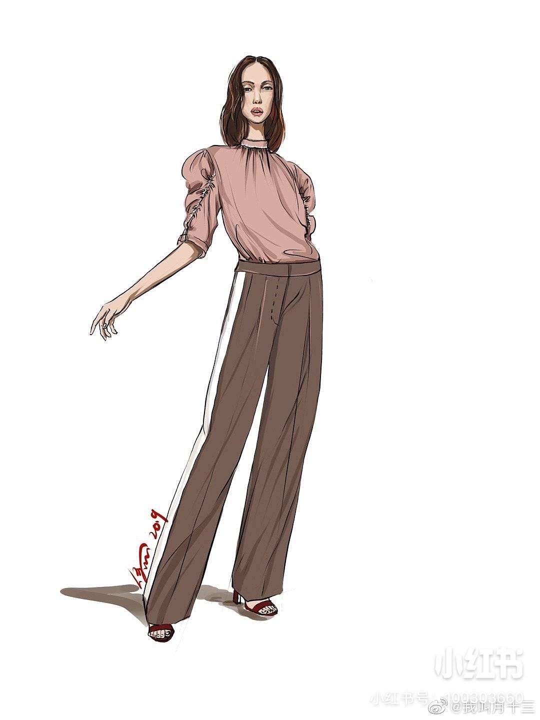 服装效果图练习（图ZMTY1NjEyODky） - 休闲/流行服饰 - 站酷设计师Z32833907原创素材 - 站酷ZCOOL