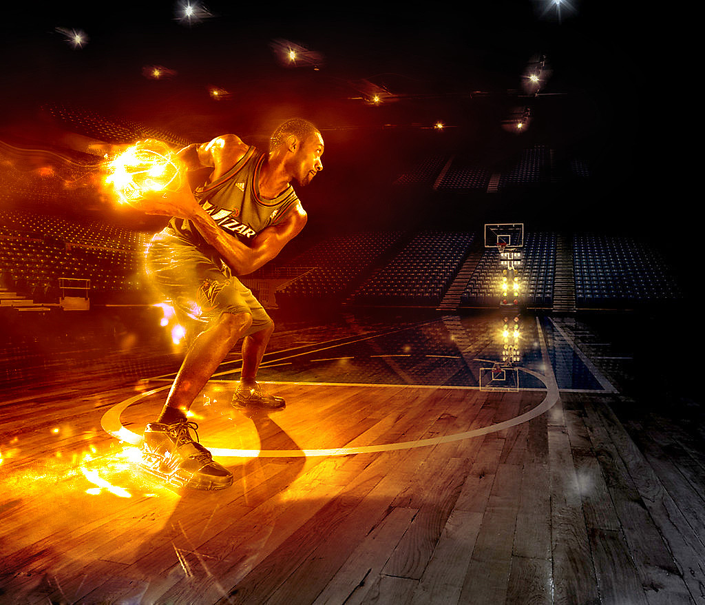 火焰 冰冻 寒气各式画风篮球高逼格海报