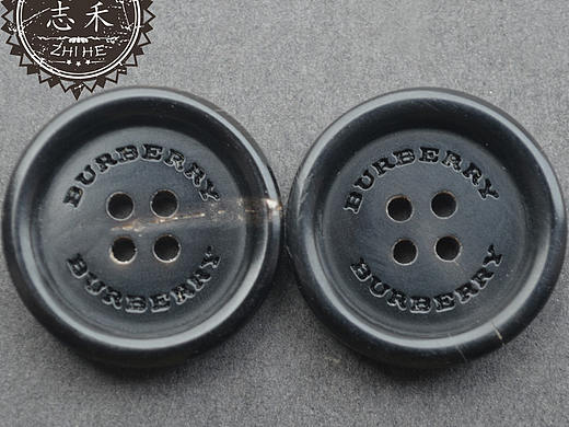志禾现货 b家+风衣黑色水牛角真牛角纽扣