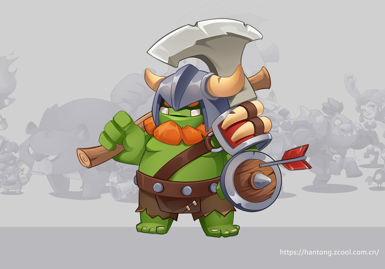 卡通美术风格尝试1-2019年|其他|独立游戏|团长lily - 原创作品 - 站