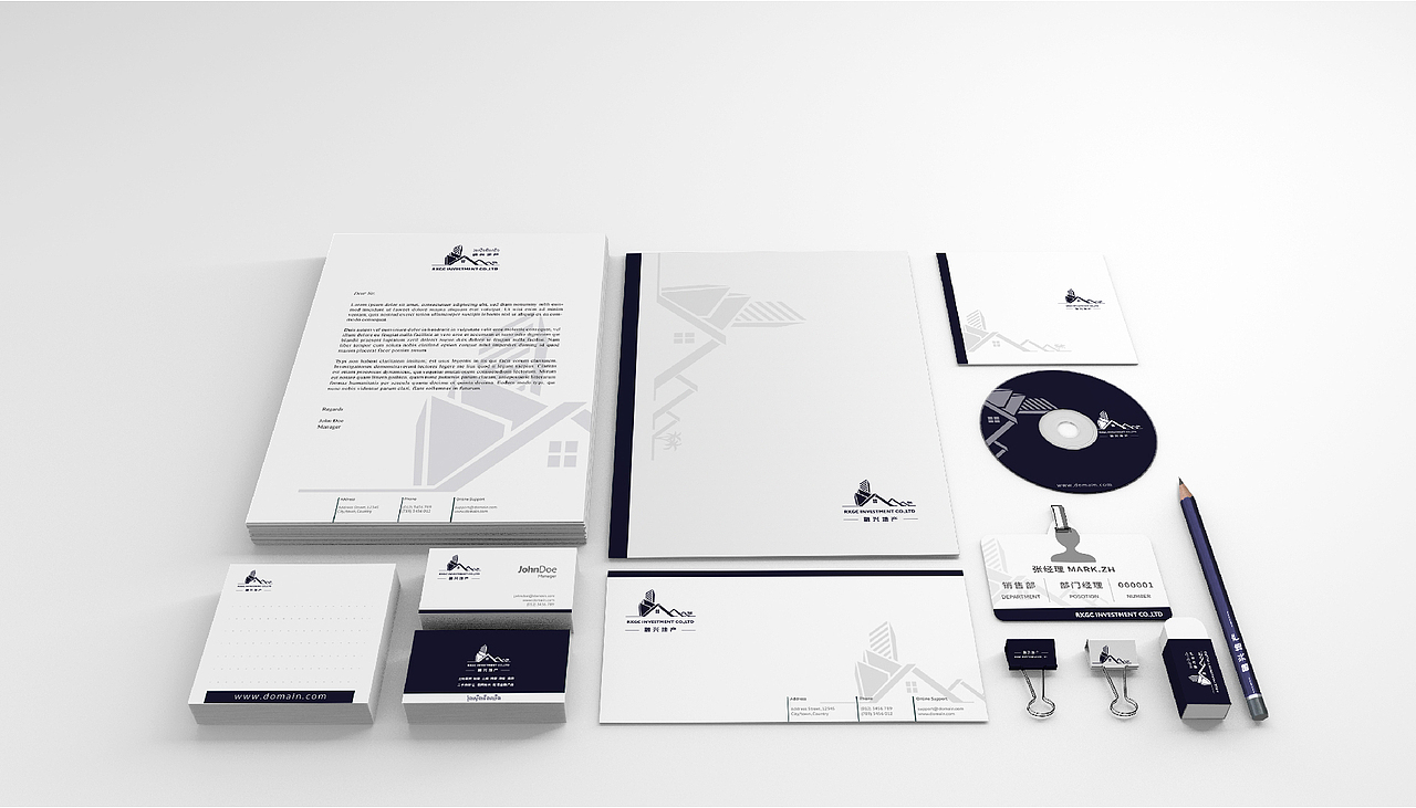 品牌全案设计 | 融兴房产（在柬埔寨有60家连锁店）（图ZMTcyOTU3MTk2） - 品牌 - 站酷设计师再作餐饮品牌设计原创素材 - 站酷ZCOOL