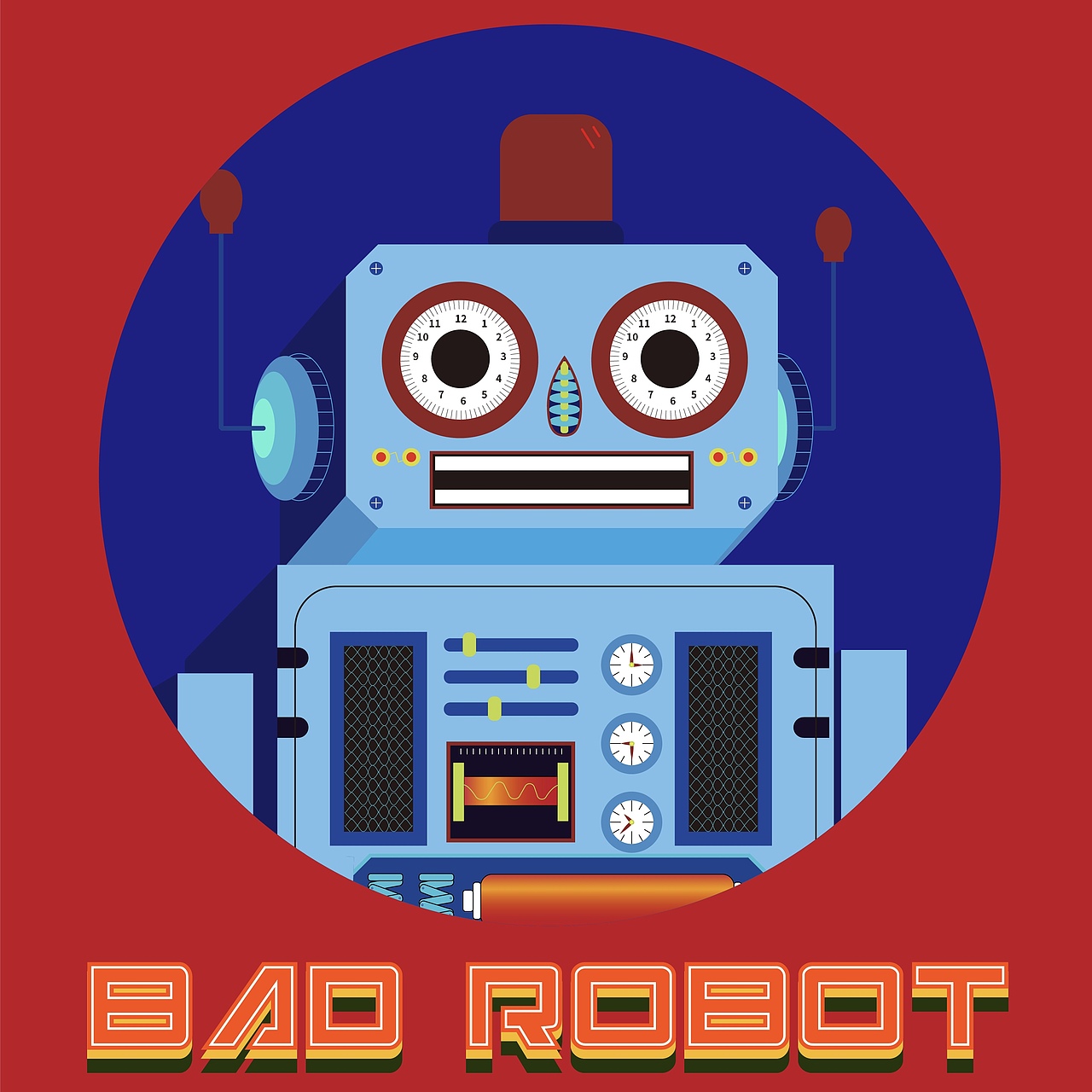 插画课作品  |  Bad Robot 蒸汽朋克机器人
