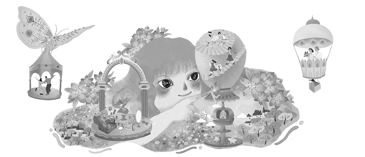 38女生节插画,也是一张送给春天的画(图ZMjkwODU1NDgw) - 商业插画 - 站酷设计师大萌子menmen原创素材 - 站酷ZCOOL