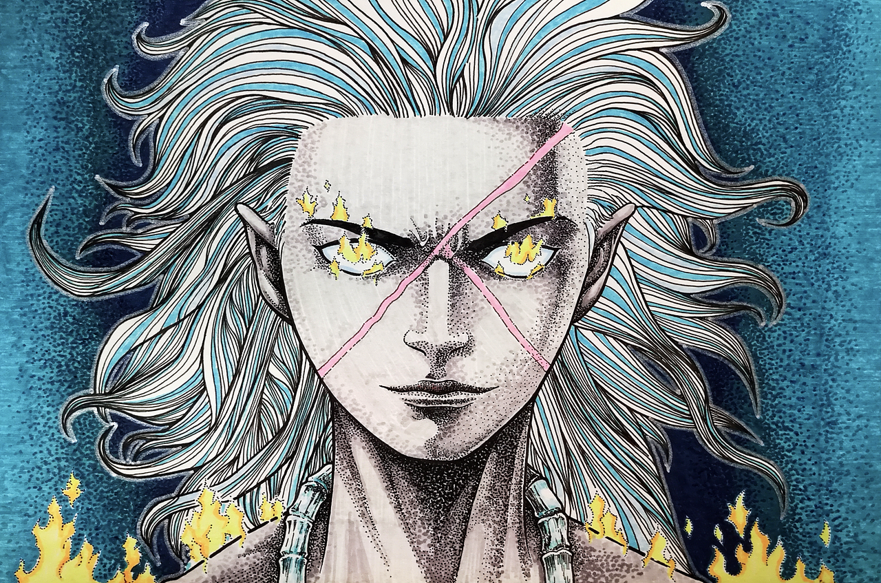 练了一些线描画和马克笔上色（图ZMjE2NzI2NTU2） - 绘画 - 站酷设计师海盗于原创素材 - 站酷ZCOOL