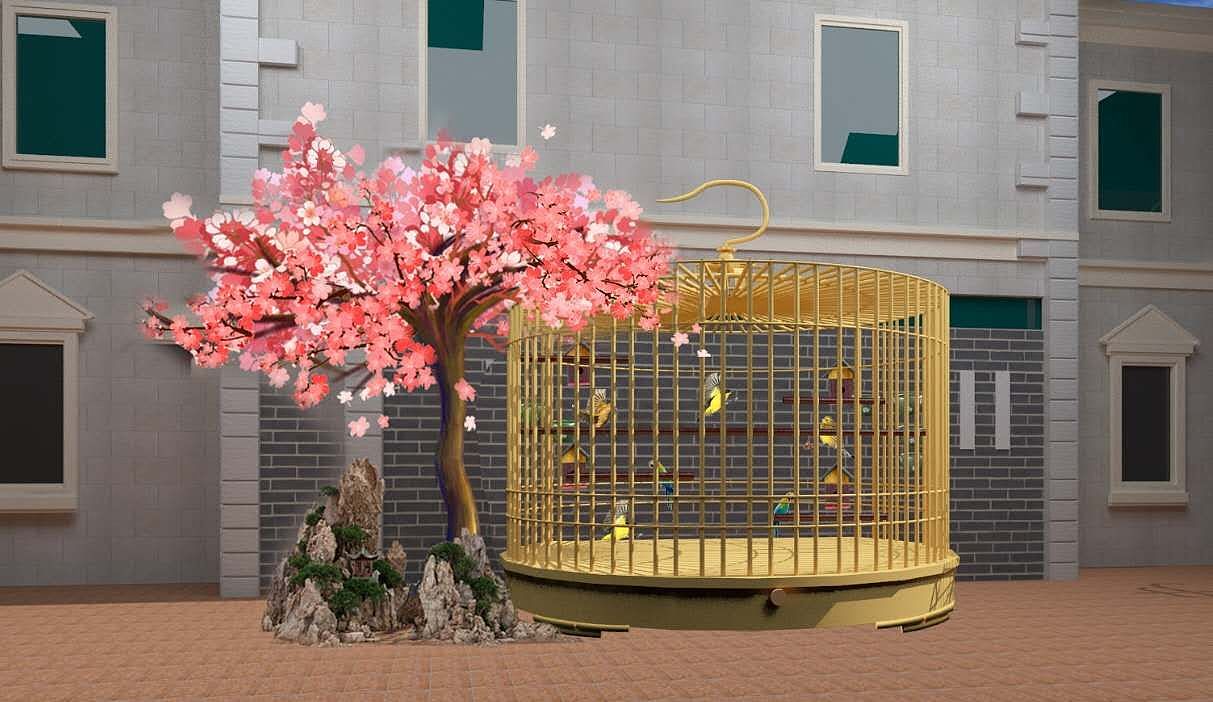 景观鸟笼子