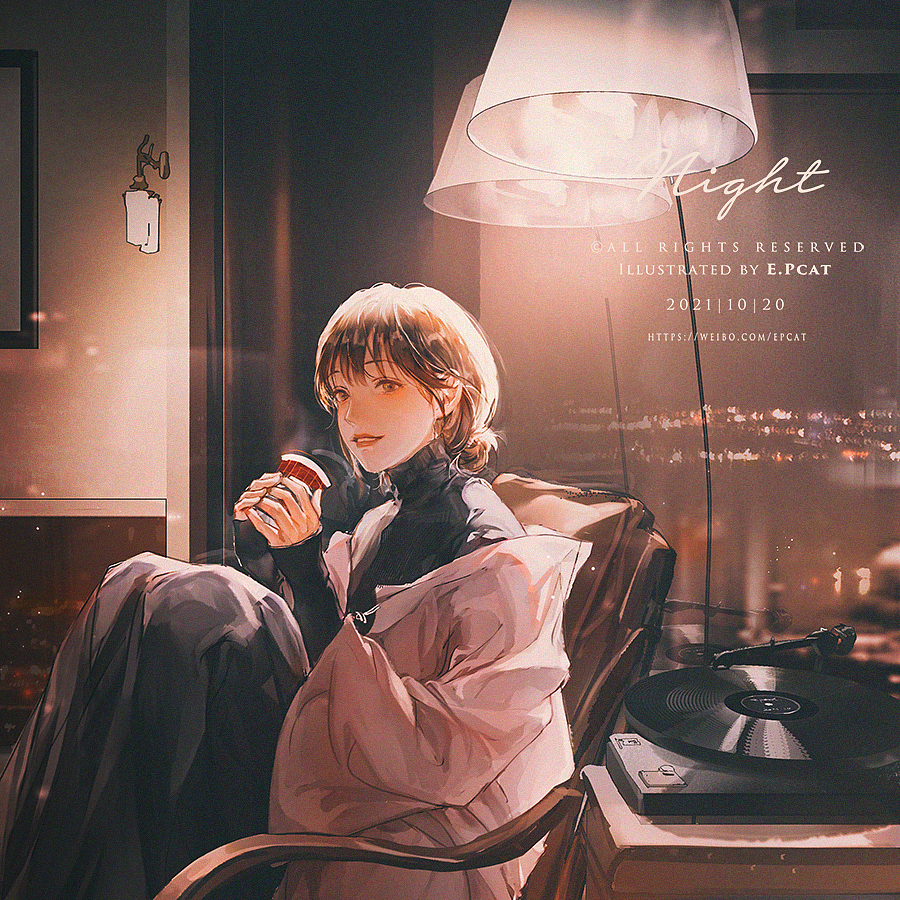 夜|插画|商业插画|epcat_原创作品-站酷zcool