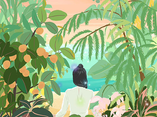 插画 |静心吧