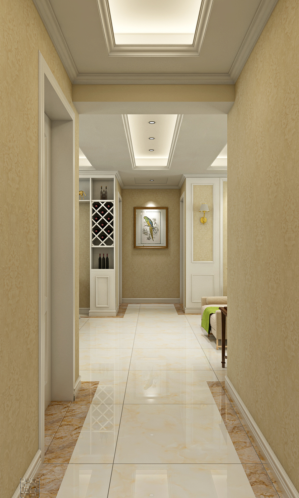 小三居室简欧初稿（图ZMTQxODE4MDU2） - 家装设计 - 站酷设计师胡三条原创素材 - 站酷ZCOOL