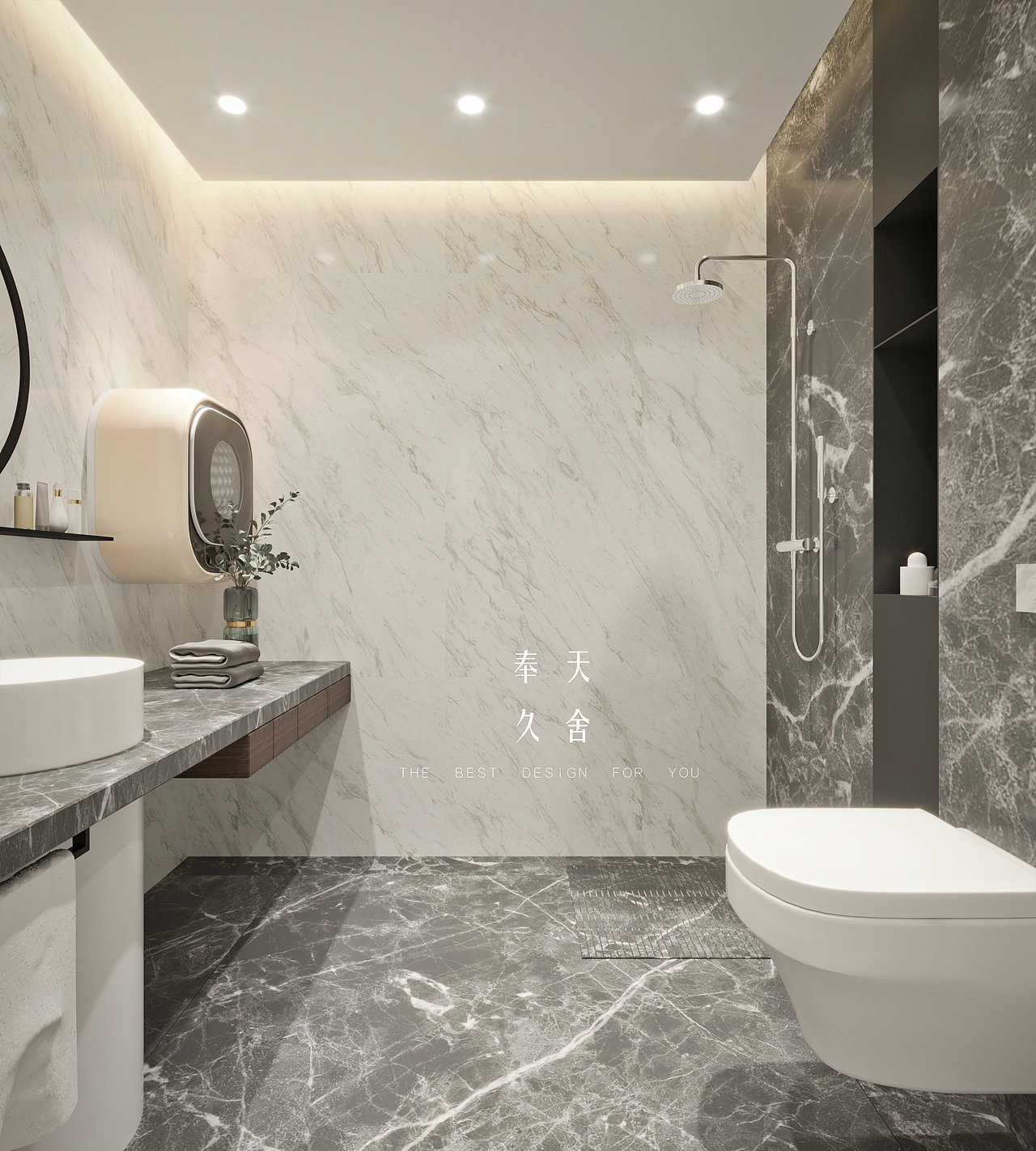 万科翡翠350㎡ - 奉天久舍空间设计（图ZMTc1NDkzMzI0） - 家装设计 - 站酷设计师奉天久舍空间设计原创素材 - 站酷ZCOOL