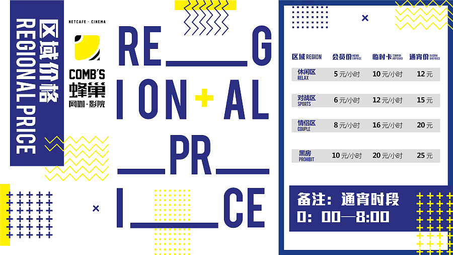 【蜂巢网咖·影院】VI品牌形象设计（图ZNjgzNDQwNDg=） - 品牌 - 站酷设计师核桃设计原创素材 - 站酷ZCOOL