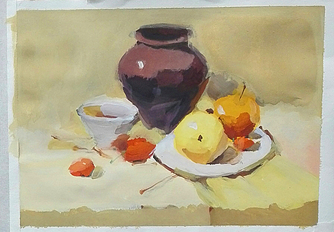 大二时的色彩作业