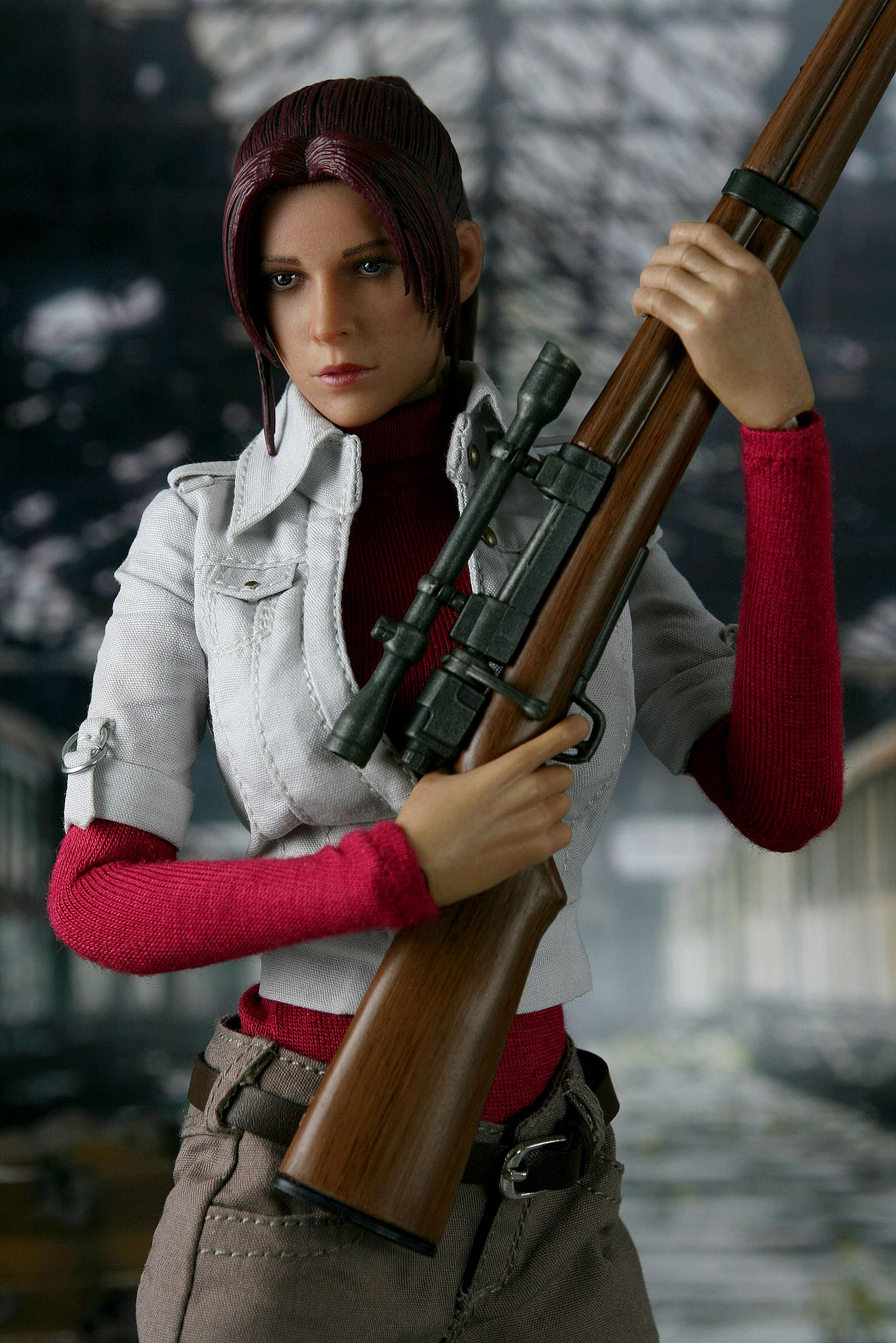 开箱评测 hot heart 生化危机 克莱尔 丧尸地台