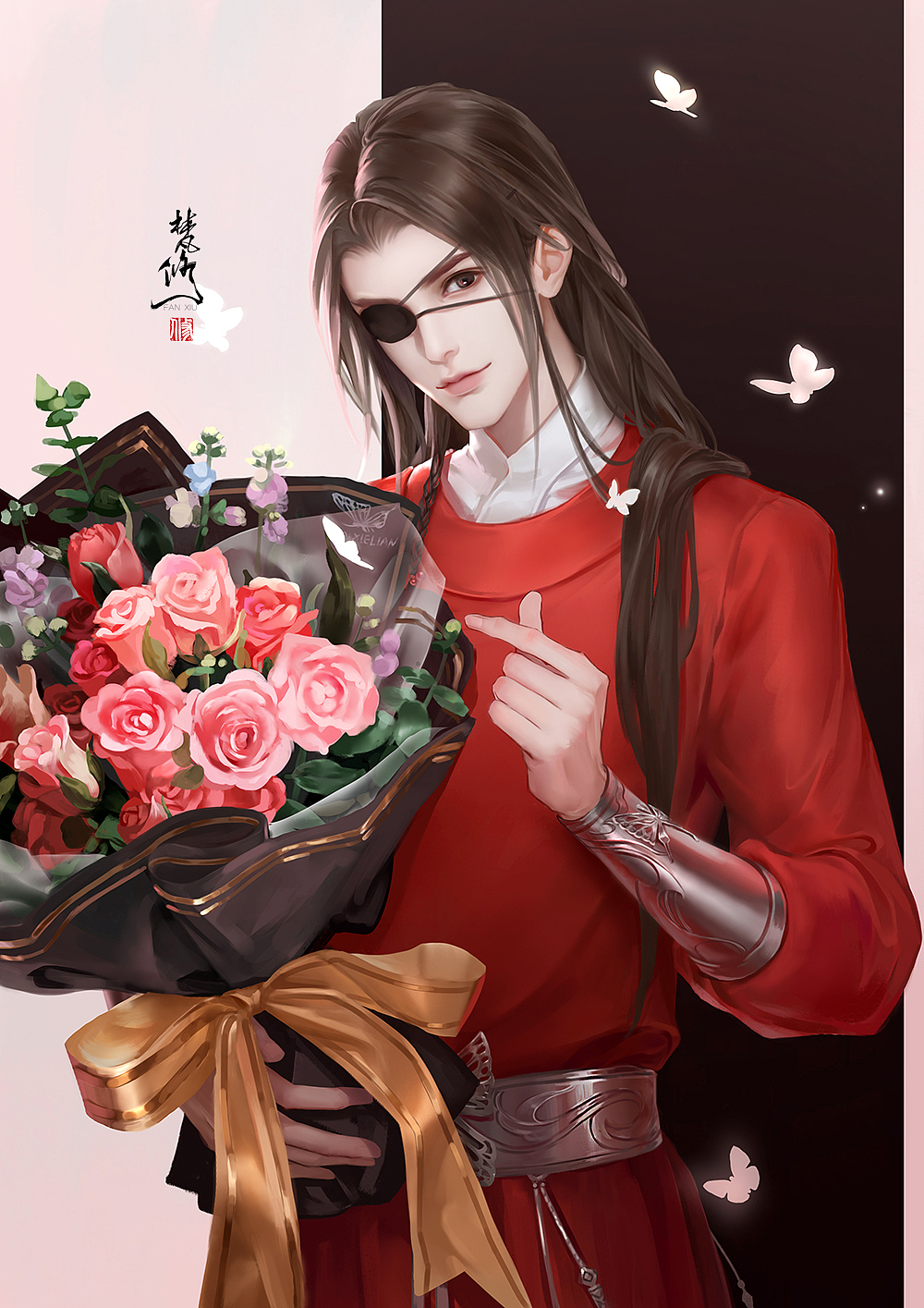 花城【520贺图】（图ZMTU5ODU4NTg0） - 商业插画 - 站酷设计师梵修原创素材 - 站酷ZCOOL