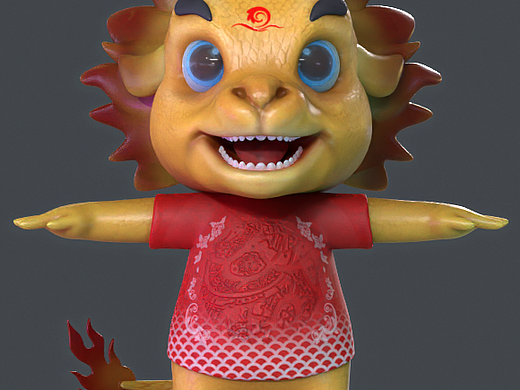 小龙吉祥物形象设计