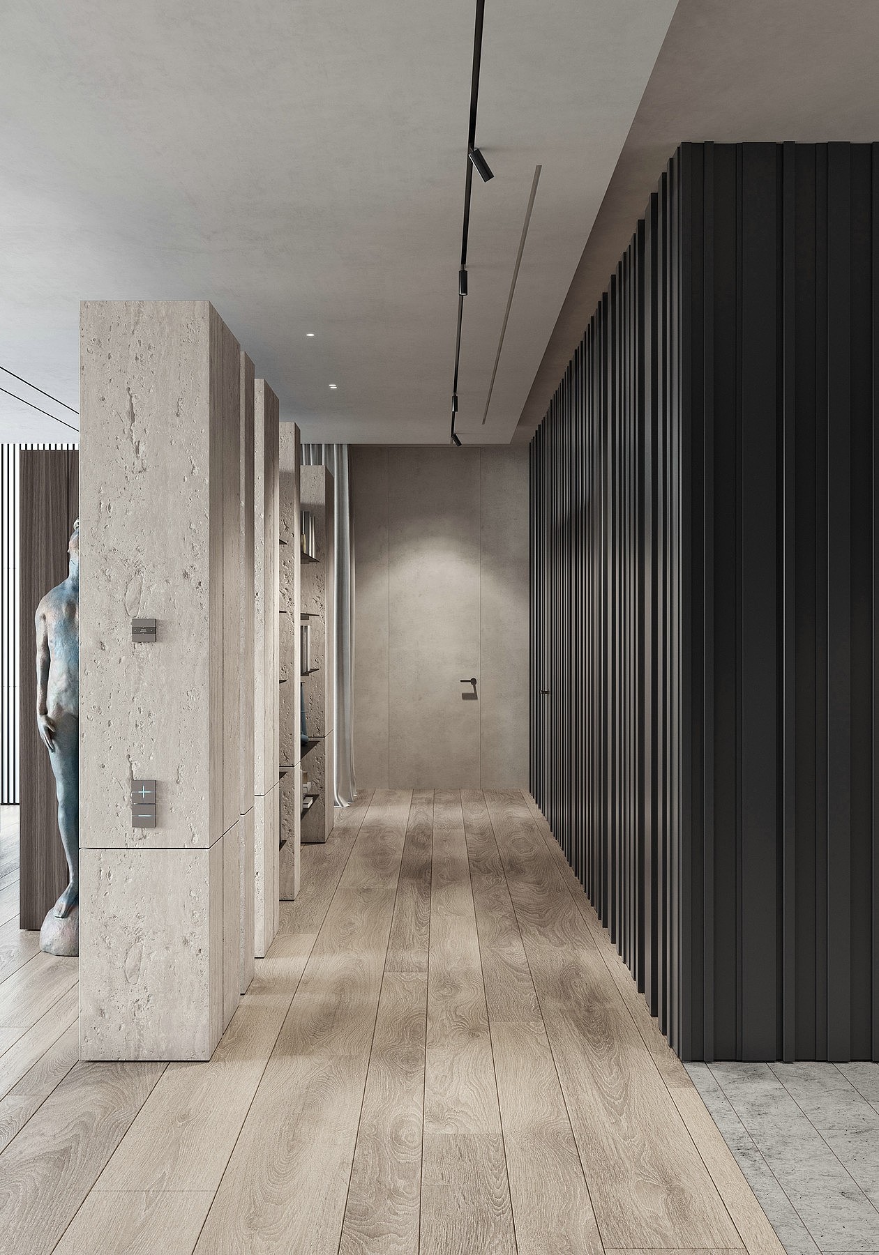 原木与简洁白,赋予空间细腻质感